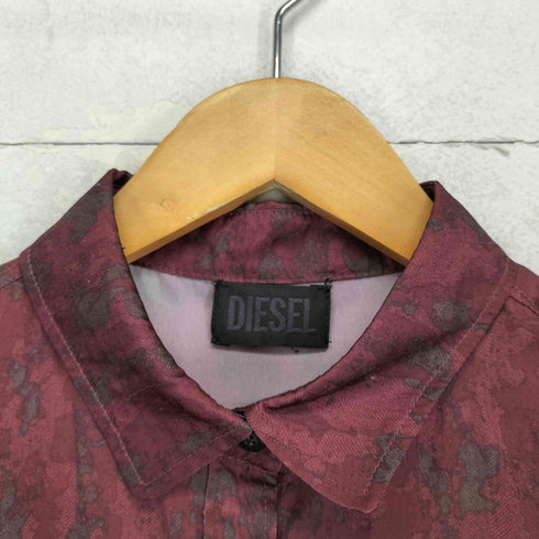 ディーゼル DIESEL 総柄サテンシャツ レディース