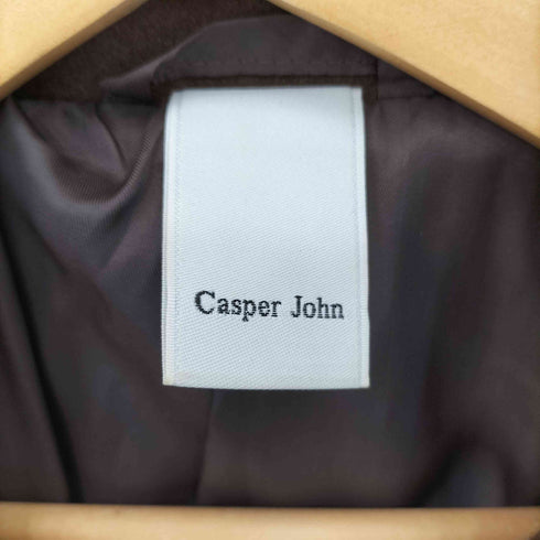キャスパージョン CASPER JOHN メルトンダブルチェスターコート メンズ S