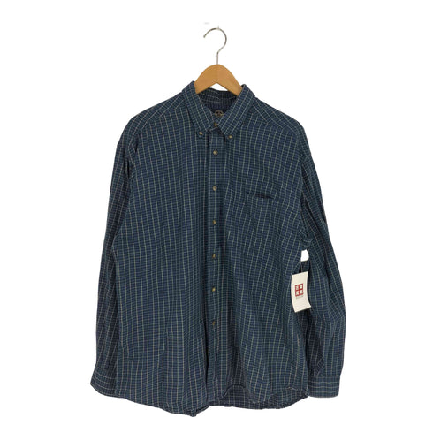 ドッカーズ DOCKERS 80S コットン チェック ボタンダウンシャツ メンズ import:L