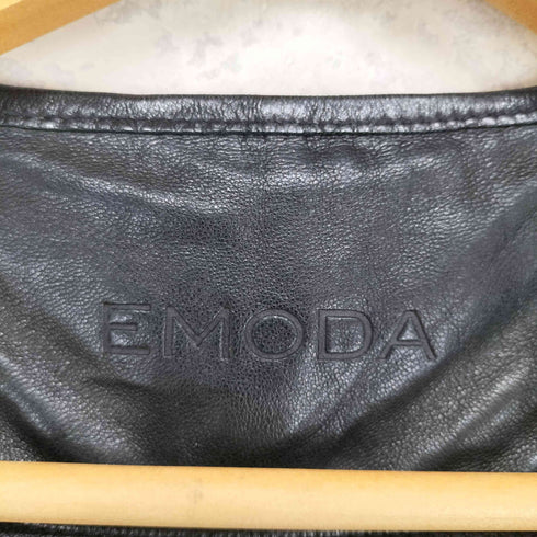 エモダ EMODA sheepskin シングルレザーブルゾン レディース JPN:2