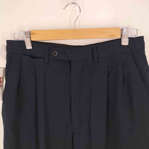 エルメネジルドゼニア Ermenegildo Zegna ウール 2タック ワイド スラックス メンズ 32inch
