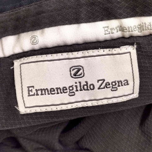 エルメネジルドゼニア Ermenegildo Zegna ウール 2タック ワイド スラックス メンズ 32inch