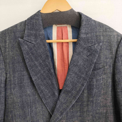 ビューティフルピープル beautiful people リネンデニムダブルブレストテーラードジャケット メンズ JPN:L