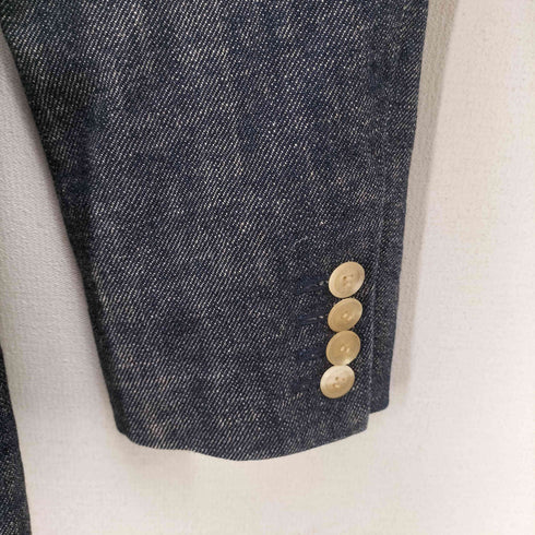 ビューティフルピープル beautiful people リネンデニムダブルブレストテーラードジャケット メンズ JPN:L