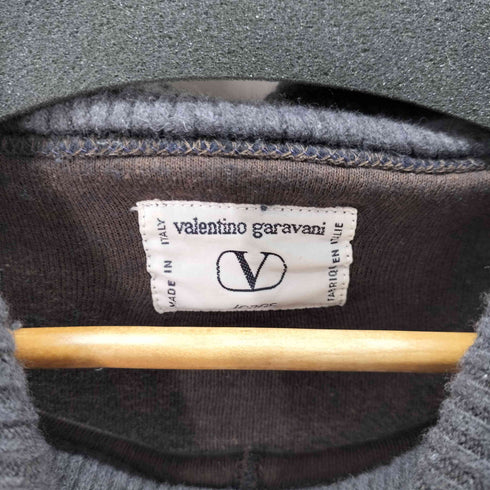 ヴァレンティノガラヴァーニ VALENTINO GARAVANI ショールカラー リブ切替 フリース ニットセーター メンズ