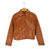 ミッシェルクラン MICHEL KLEIN MK Colection pigskin レザー比翼ブルゾン レディース JPN:38