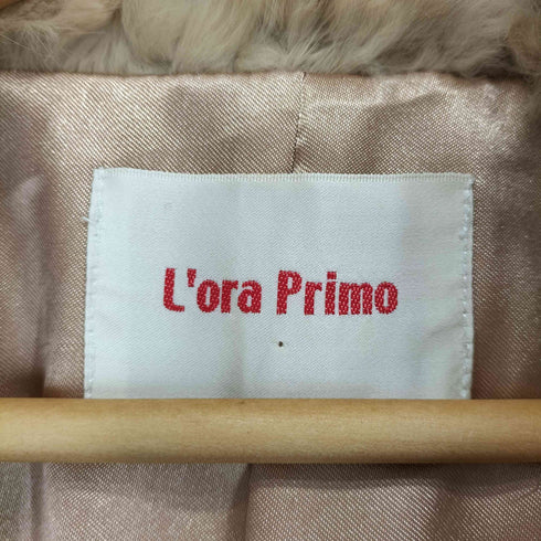 L’ora Primo rabbit fur スタンドカラーラビットファージャケット レディース JPN:L