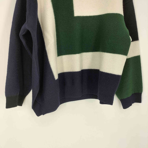 クルニ CULLNI 22AW 別注 カラーブロックタートルニット メンズ JPN:2