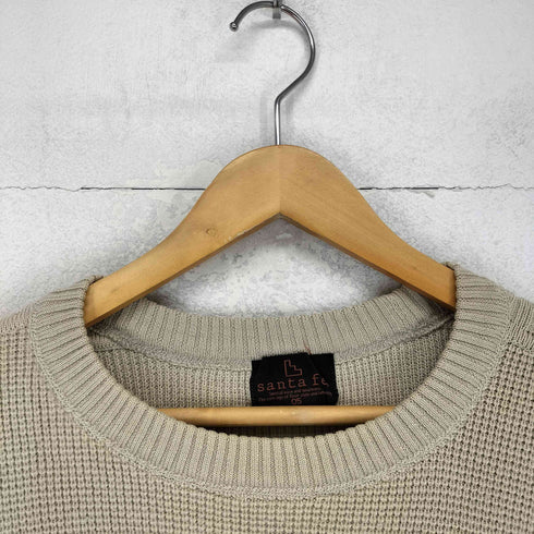 サンタフェ santa fe 両面刺繍クルーネックニット委 メンズ