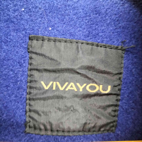 VIVAYOU 袖レザーメルトンロゴワッペンスタジャン メンズ