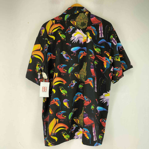 エージェム Agem 総柄 S/S 開襟シャツ メンズ