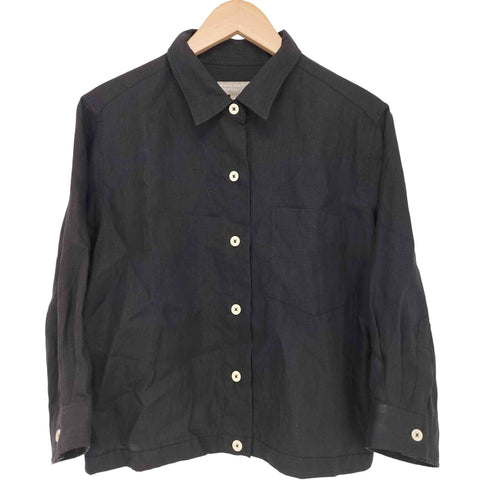 マーガレットハウエル MARGARET HOWELL クロップドリネンシャツ レディース JPN:2