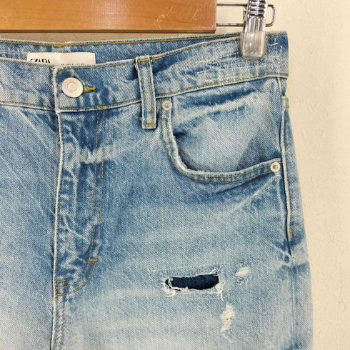 ザラ ZARA ダメージ加工 デニムパンツ レディース EUR:36