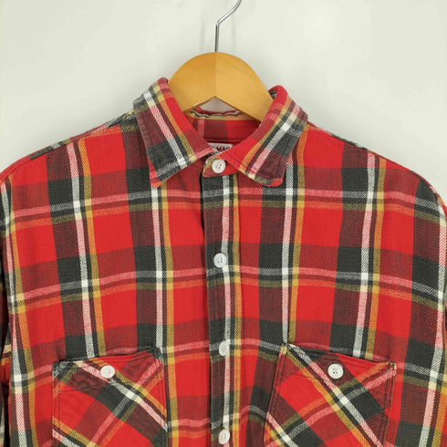 ビッグマック BIG MAC 60S SANFORIZED PENNYS 単色タグ ヘビーネルシャツ メンズ import:L