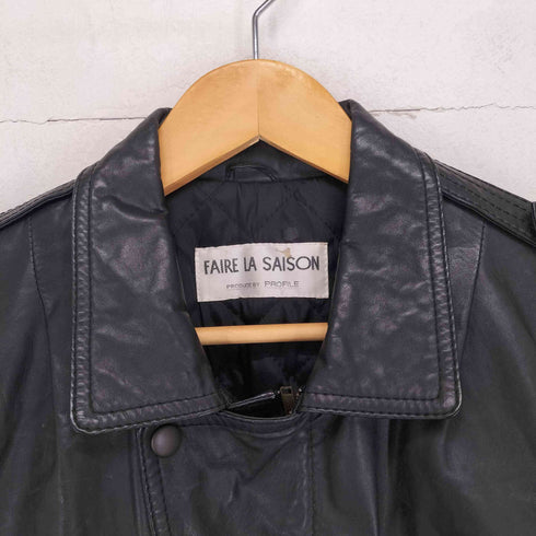 FAIRE LA SAISON Cow Leather エポレットレザーブルゾン メンズ