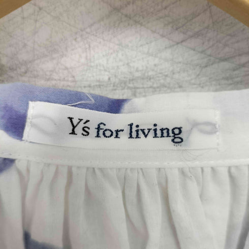 ワイズフォーリビング Ys for living プリントタッグブラウス レディース