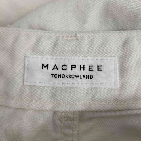 マカフィー MACPHEE コットンデニム タックワイドパンツ レディース JPN:36