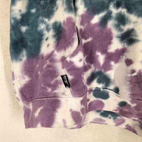 ステューシー Stussy 90-00s タイダイ柄両面プリントプルオーバーパーカー メンズ L