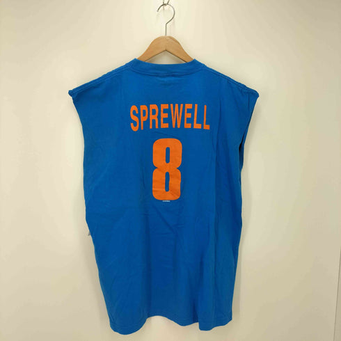 WAVES リブカットオフ バスケットチームTシャツ メンズ import:L