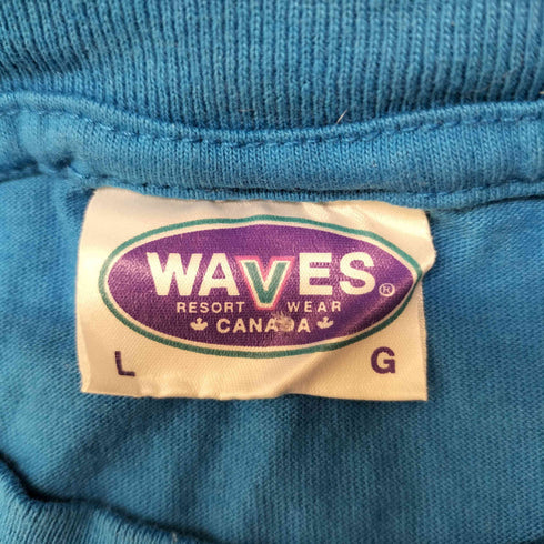 WAVES リブカットオフ バスケットチームTシャツ メンズ import:L