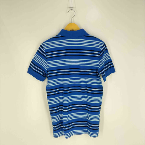 ブルックスブラザーズ BROOKS BROTHERS SLIM FIT ロゴ刺繍 ボーダー ポロシャツ メンズ import:M