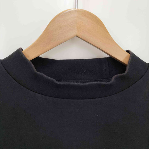 RUFFLOG バックロゴ刺繍 モックネック Tシャツ メンズ