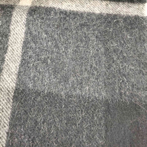 フェアファクス FAIRFAX チェック柄 フリンジ カシミヤ100% マフラー レディース