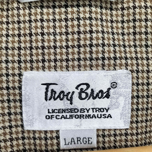 トロイブロス TROY BROS ロゴ刺繍 スイングトップ ブルゾン メンズ JPN:L