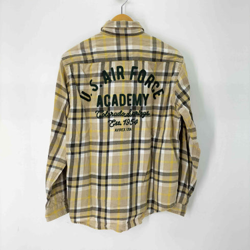 アヴィレックス AVIREX 24AW FADE CHECK SHIRT USAFA フェイド チェック シャツ メンズ import:L