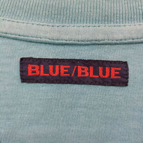 ブルーブルー BLUE BLUE ロゴプリント クルーネックカットソー メンズ