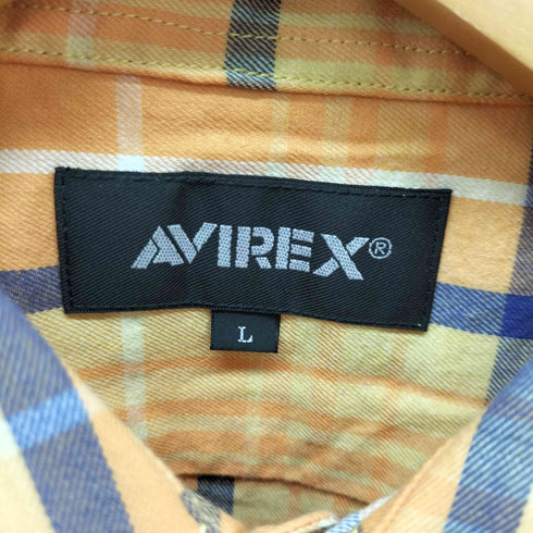 アヴィレックス AVIREX L/S CHECK WORK SHIRT AVIATOR'S DINER チェック ワークシャツ アヴィエーターズ ダイナー シャツ メンズ import:L