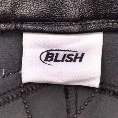 BLISH レタリング ビジュー加工 切り替え スウェット ワイドパンツ メンズ