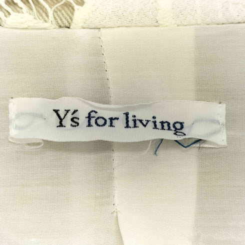 ワイズフォーリビング Ys for living レース切り替え コットンコート レディース