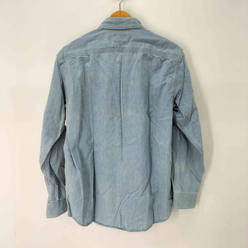 アヴィレックス AVIREX BASIC LIGHT DENIM L/S SHIRT ベーシック ライト デニム 長袖 シャツ メンズ import:M