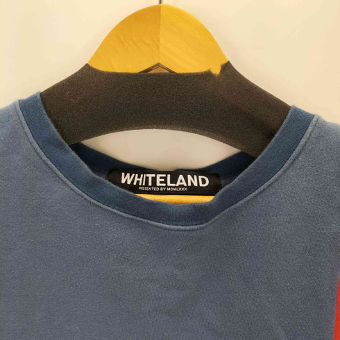 ホワイトランドブラックバーン WHITELAND BLACKBURN バイカラー counterpart.刺繍スウェット メンズ FREE
