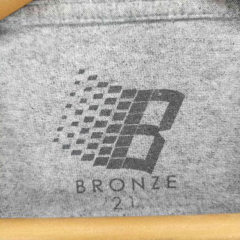 ブロンズ BRONZE フロントプリントクルーネックTシャツ メンズ L