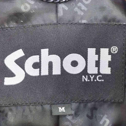 ショット Schott DOUBLE BREST RIDERS ダブル ブレスト ライダースジャケット メンズ import:M