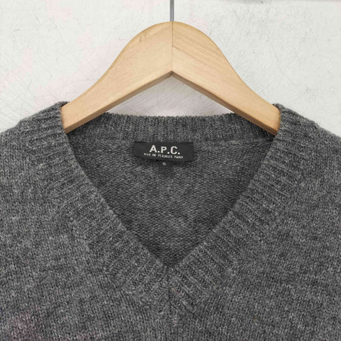 アーペーセー A.P.C. フランス製 ウール100 Vネック セーター メンズ import:S