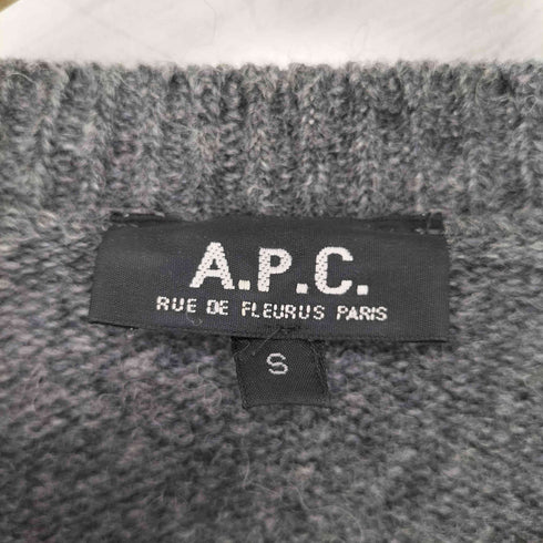 アーペーセー A.P.C. フランス製 ウール100 Vネック セーター メンズ import:S