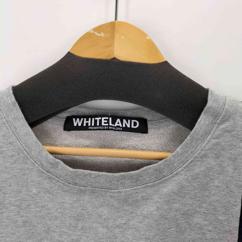 ホワイトランドブラックバーン WHITELAND BLACKBURN バイカラー counterpart.刺繍スウェット メンズ FREE