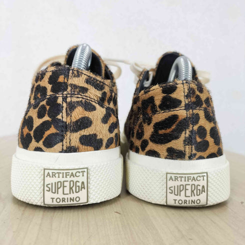 スペルガ SUPERGA 2432 ワークス レオパード カーフヘアー WORKS LEOPARD CALFHAIR ハラコ レディース EUR:36