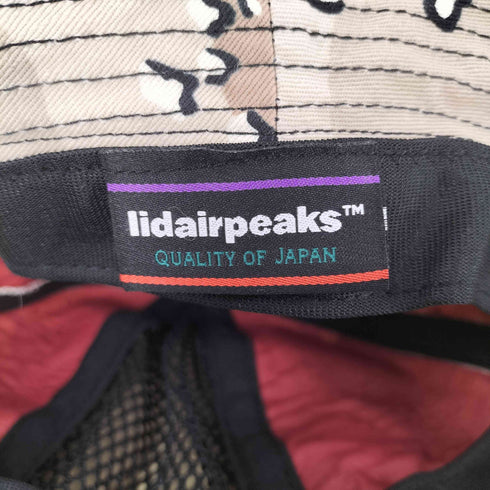 lidairpeaks カモフラ柄メッシュ切替ハット メンズ