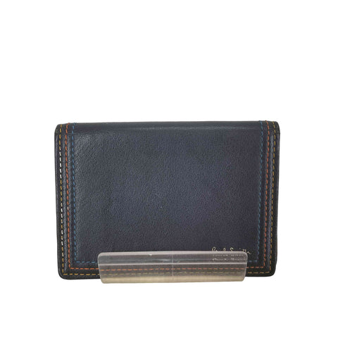 ポールスミス Paul Smith マルチカラーステッチレザーカードケース メンズ