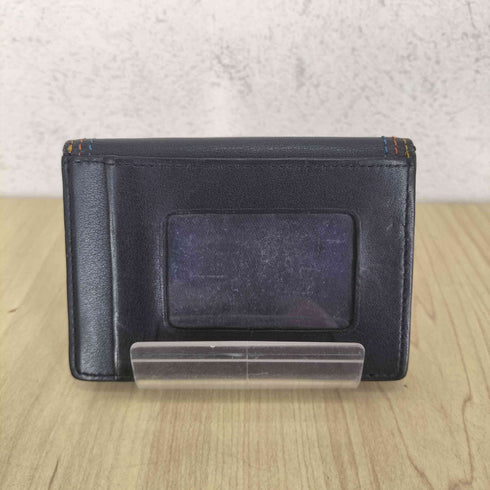 ポールスミス Paul Smith マルチカラーステッチレザーカードケース メンズ