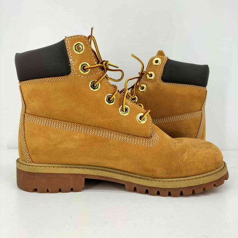 ティンバーランド Timberland JUNIOR 6INCH PREMIUM WATERPROOF BOOTS 6インチ プレミアム イエロー レディース JPN:22.5