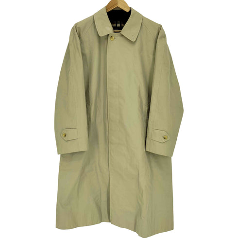 バーバリーズ BURBERRYS 80-90S 裏地ノバチェック 比翼 バルマカーン ステンカラー コート メンズ