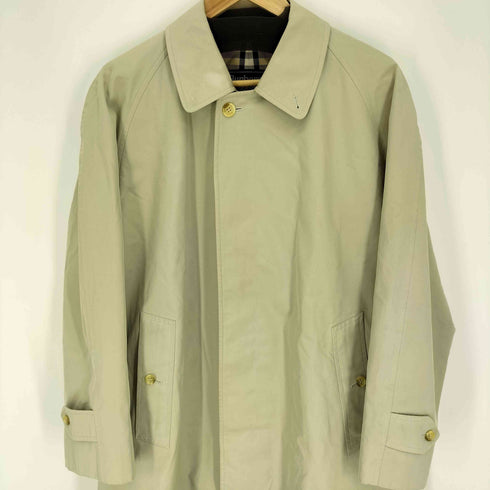 バーバリーズ BURBERRYS 80-90S 裏地ノバチェック 比翼 バルマカーン ステンカラー コート メンズ