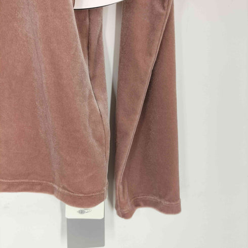 レイビームス Ray BEAMS ストレッチ ベロア クルーネック Tシャツ レディース FREE
