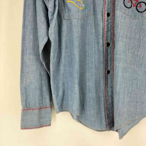 VARDON 刺繍 L/S シャツ メンズ