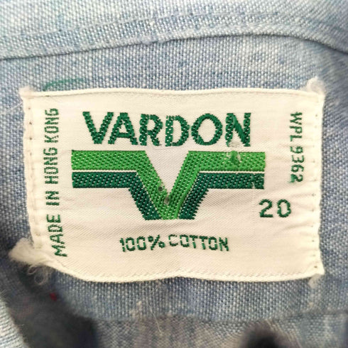 VARDON 刺繍 L/S シャツ メンズ